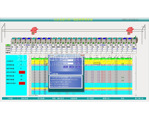 儋州全自动龙门生产线监控管理系统